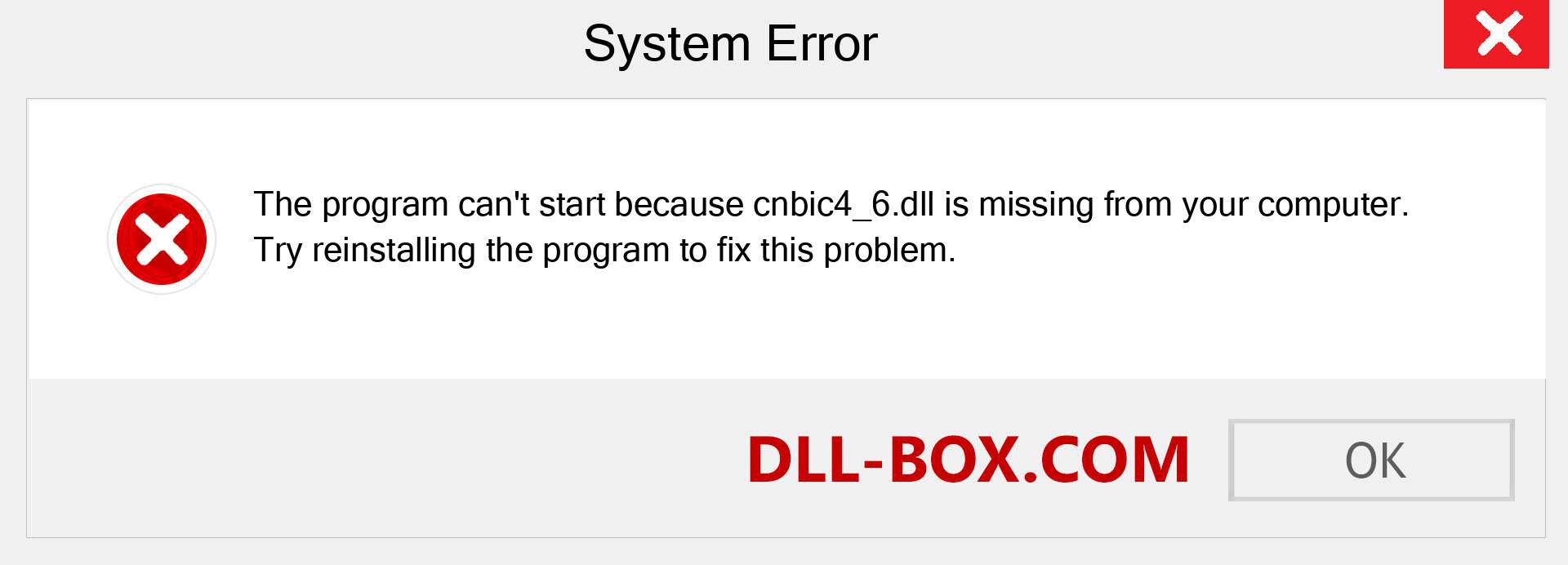  cnbic4_6.dll file is missing?. Download for Windows 7, 8, 10 - Fix  cnbic4_6 dll Missing Error on Windows, photos, images